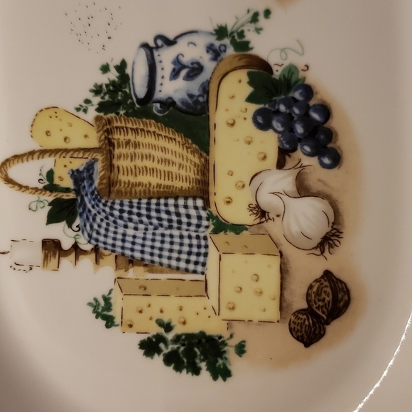 Vintage Kahla German Democratic Republic Cheese Plates Dishes 13"l x 8"w - Picture 2 of 9